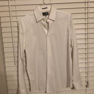 Express 1MX white dress shirt